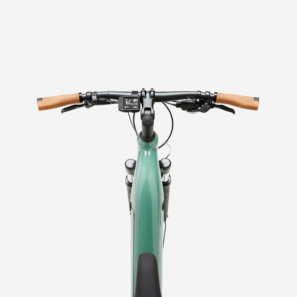 Electric hybrid bike with central motor and low frame E-ACTV 500 lavender